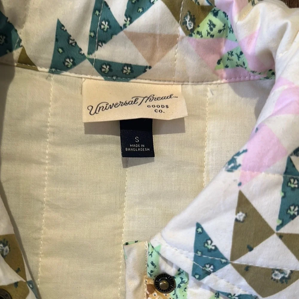 Universal Thread Geometric Patterned Jacket - Picture 2 of 2
